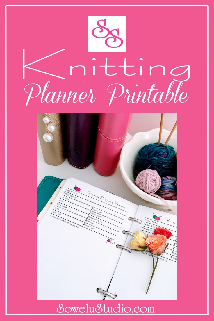 Knitting Project Planner A Free Printable Sowelu Studio